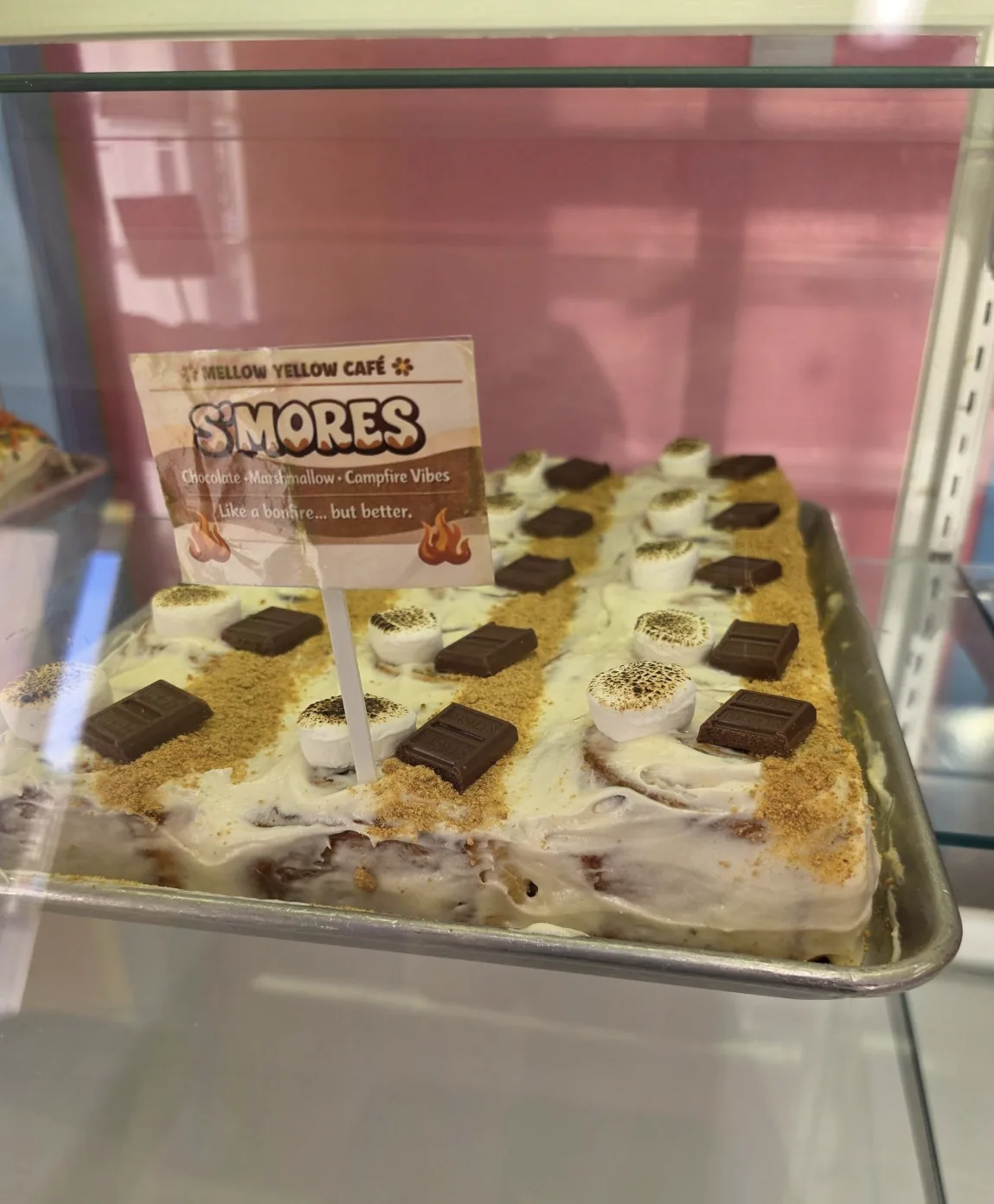 S'MORES cinnamon roll — Like a bonfire… but better.
